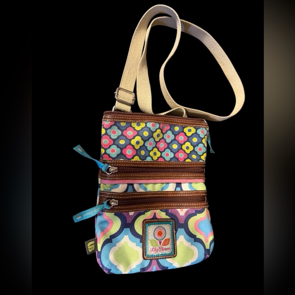 Lily Bloom Colorful Patterned Crossbody Bag